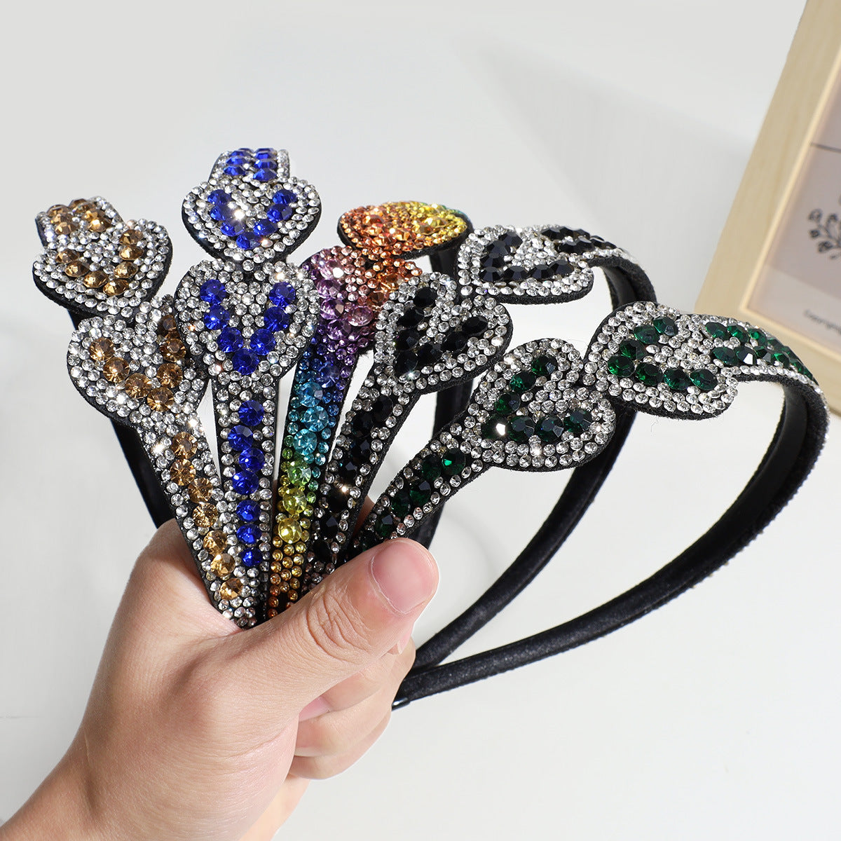 Diadema De Corazón De Diamantes De Imitación al por mayor